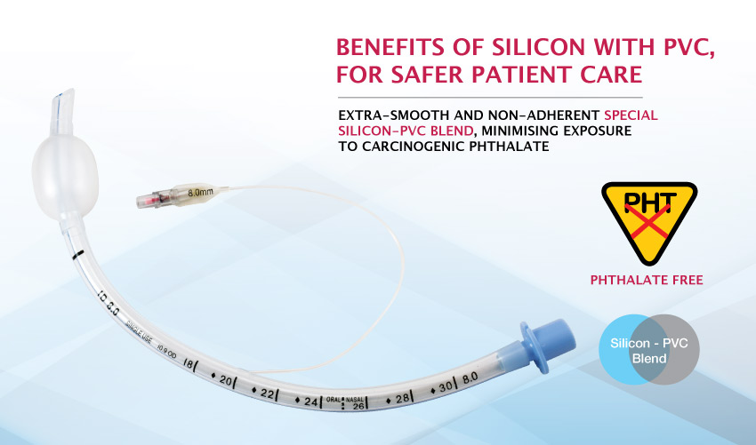 Siliconised Endotracheal Tube